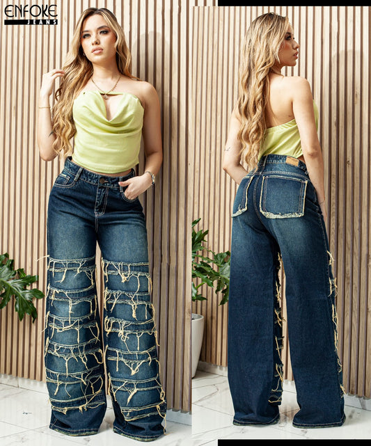 Jeans Palazzo Moda Ref:26903
