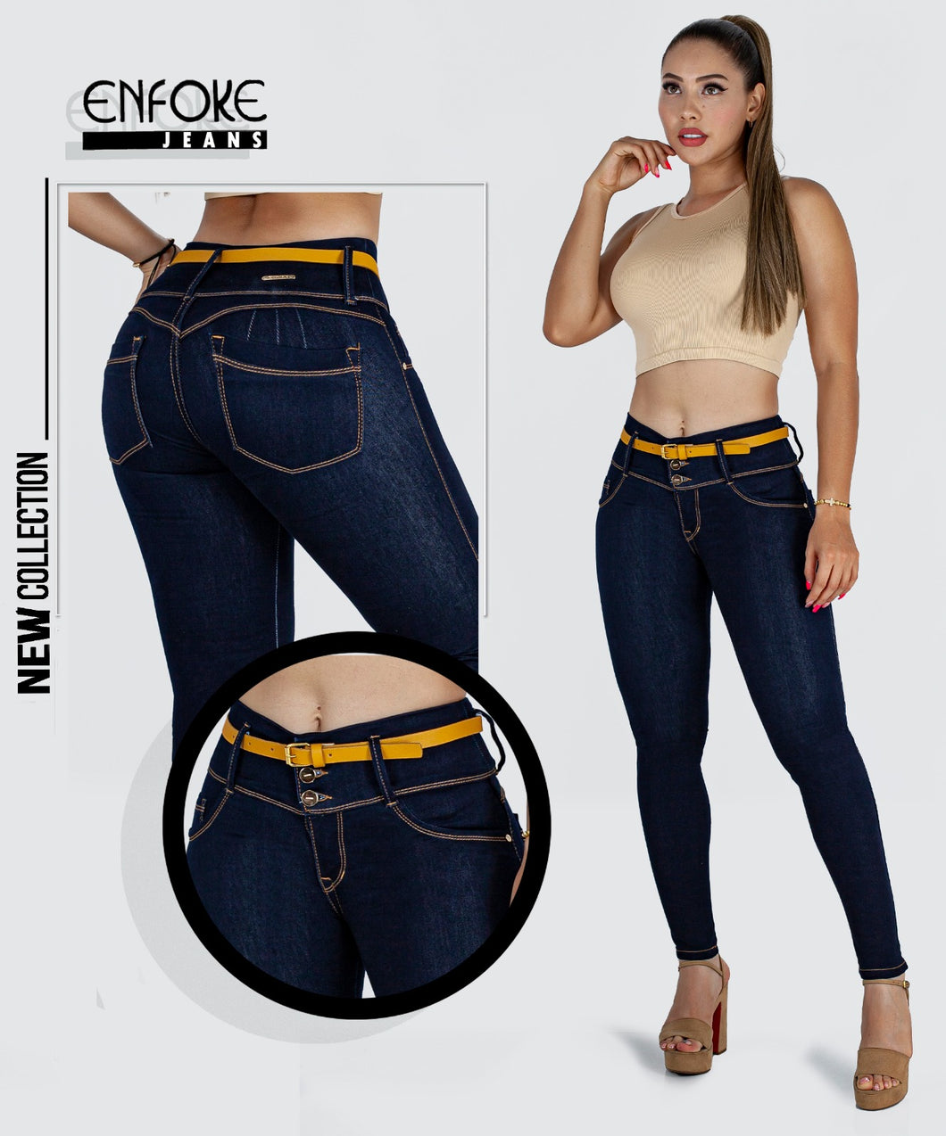 Jeans Mujer Tiro Alto REF 295