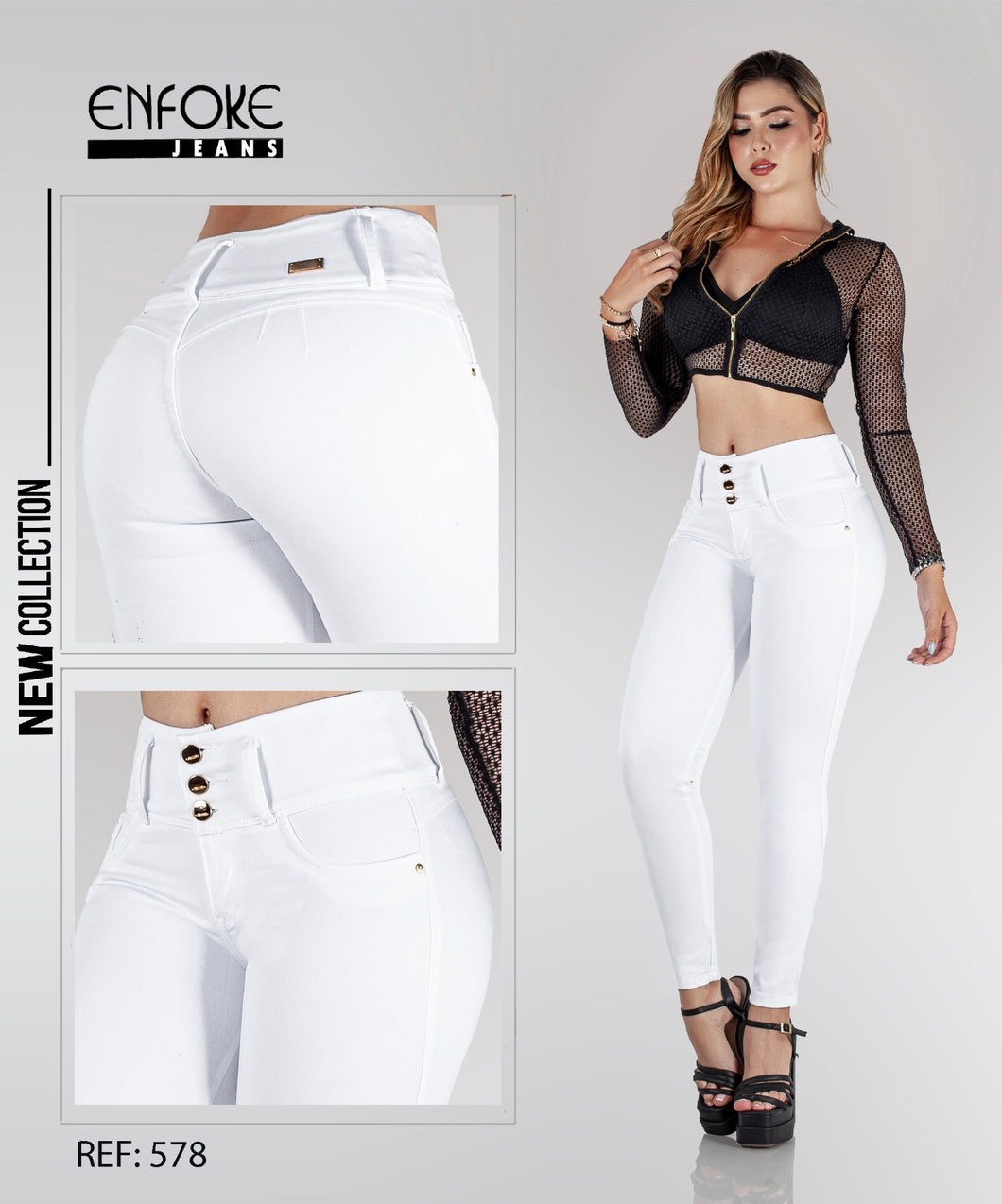 Jeans Mujer Tiro Alto REF 224