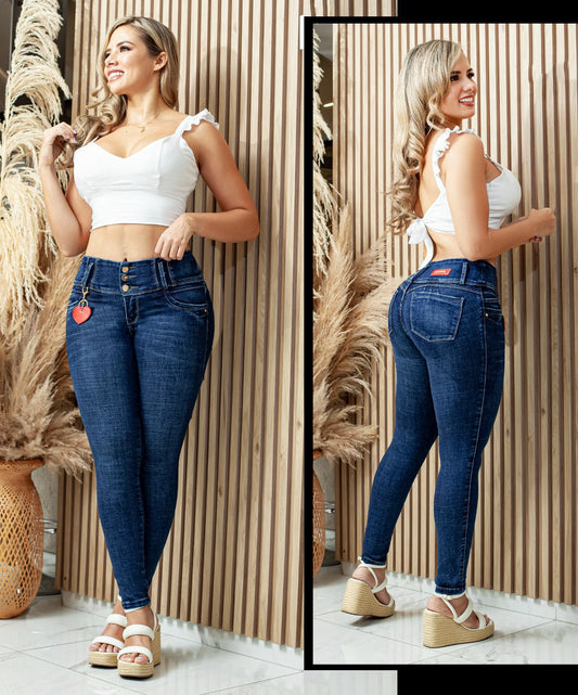 Jeans Skinny Tiro Alto Ref:2012
